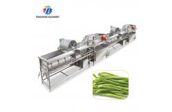 China 2400L 1800KG/H Fruit Vegetable Washing Line With Swirling Bubbles supplier