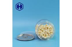 China Custom 510ml Clear PET Can For Nuts packing Easy Open And Bring supplier