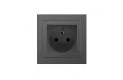 China Home HA6 Electrical Power Socket , 16A 250V French Outlet Plug supplier