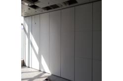 China Soundproof Sliding Meeting Room Movable Partition Wall On Wheels And Track supplier