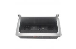 China Conference Table Power Outlets Office Hidden Desktop Power Socket Box supplier