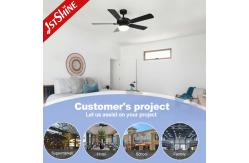 China Black Ceiling Fan With Light Kit Multifunction 6 Speed Wind Speed supplier