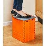 Plastic Step Folding Table And Stools Non Slip Storage Box Portable for sale