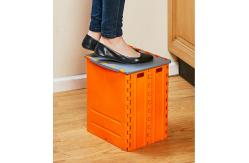 China Plastic Step Folding Table And Stools Non Slip Storage Box Portable supplier