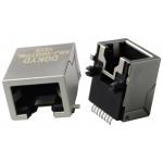 1x1 Tab Down SMD Rj45 Pcb Connector Without Transformer ,Gold Plating 6U for sale
