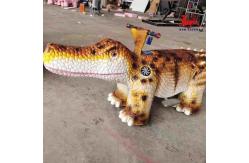 China Money Making Animatronic Rides , Realistic Dino Ride with Alive Roaring Sound supplier