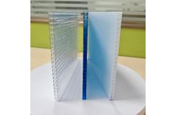 China Clear Polycarbonate Hollow Sheet Roofing with UV Protection for Residential & Commercial Use supplier