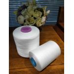 China Sewing Recycled Polyester Spun Yarn Raw White 40S/2 AA GRADE manufacturer