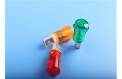 China Illuminated 120 Volt Neon Pilot Light , Miniature Led Indicator Lamps Panel Mounted supplier