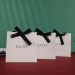 Offset Custom Printed Paper Bags Recyclable Ivory Board Paper
