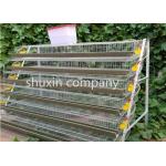 A Type Galvanized Steel Automatic Quail Birds Cages , Quail Breeding Cages 6 Tiers for sale