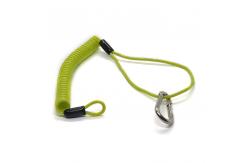 China Wire Coil Lanyard Tool Lanyard Retractable Hard Hat Tether Spring Lanyard supplier