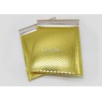 6x10 Shiny Gold Metallic Bubble Mailers Waterproof Tear Resistant For Shipping for sale