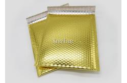 China 6x10 Shiny Gold Metallic Bubble Mailers Waterproof Tear Resistant For Shipping supplier