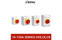 China IP65 10-150A 230-440V 3P 4P Isolator Switch With Protective Box supplier