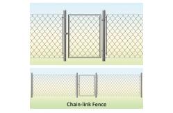 China 2M Waterproof Iron Metal Wire Mesh Fence Woven Chain Link Fence supplier