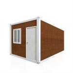 Steel Compact Prefabricated Shipping Container Homes With PVC Sliding Door for sale