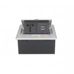 Multifunctional Zinc Alloy Desktop Pop Up Outlet Box for sale