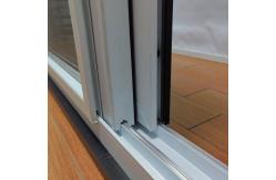 China PVC Sliding Windows Double Tempered Glasses Customized product supplier