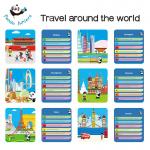 Travel Around The World Preschool Learning Cards , Baby Learning Flashcards 20 Cities for sale