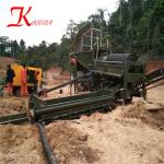 keda 20T/H feeder hopper 35Kw Power gold ore processing 8m Length ,Steel,Rotary Movable,Gold Washing Trommel Screen for sale