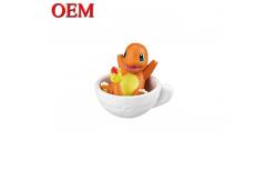 China Custom making Plastic Shape 3D Cartoon Pikachu Figure Straw cup supplier