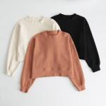 Breathable Womens Pullover Sweatshirt Crocheted Pullover