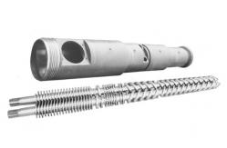 China Bimetallic / Nitrided Conical Twin Screw Barrel For Extruder supplier