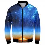 QUICK DRY Varsity Mens Reflective Jacket 3D Print Clothes Long Sleeves for sale