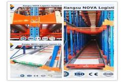 China Adjustable CE Movable Racking Systems Powder Coating , Radio Shuttle Racking System supplier