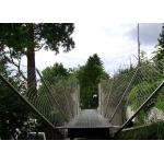 304 316 Suspended Bridge Stainless Steel Safety Netting With Rope Mesh 2.5mm for sale