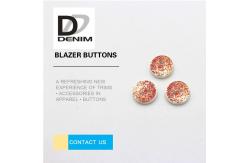 China Fancy Orange Blazer Coat Buttons , Bulk Custom Buttons Nickel Free Lead Free supplier