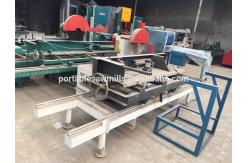 China China Round Log Table Circular Saw Mill Machine TC1500 Twin blades circle saw supplier
