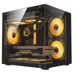 Compact Design Includes 1 HDD And 2 SSD Bays 0.35mm SPCC Steel 3 X 12cm Fans And Glass Panels On Left And Front for sale