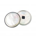 401# 99mm Round Shape Peel Lid For Coffee Can Aluminum Foil Lid With One Way Valve for sale