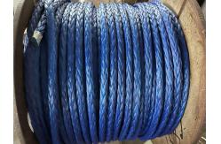 China 56mm*220m Braided 12 Strand UHMWPE Mooring Rope For Ships Usage supplier