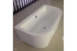 China Modern Acrylic Freestanding Jacuzzi Bathtub , Rectangle Modern Stand Alone Tub supplier