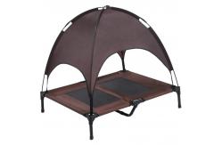 China Brown 18cm Elevated Canopy Dog Bed Moisture Proof Cot supplier
