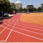 PU Spray Coated EPDM Granule 13mm Jogging Track Material Eco-Friendly for sale