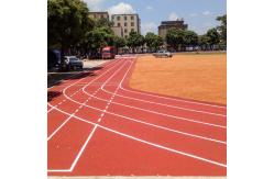 China PU Spray Coated EPDM Granule 13mm Jogging Track Material Eco-Friendly supplier
