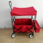 OEM Foldable Wagon Cart Bag Kids Beach Wagon With Canopy Removable for sale