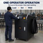  One-Operator Handheld Fiber Laser Welding Machine, Simple 3-Step Operation: Load, Set, Weld for sale