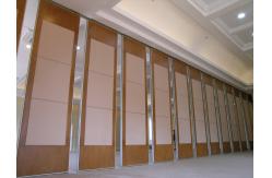 China Folding Movable Conference Room Partition Walls Single Or Double Roller On Panel supplier