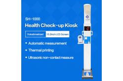 China 250v Ultrasonic Height And Weight Kiosk Body Fat Calculator Machine Led Screen supplier