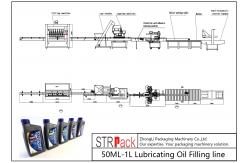 China Automatic 50ML-1L Lubricating Oil Filling Line CE Certification supplier