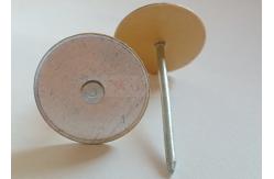China Galvanized Steel 2 Cup Head Pins With Paper Washer For Securing Insulation supplier