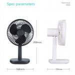 HEBRONFAN Rechargeable Desktop Fan 506g Battery Powered for sale