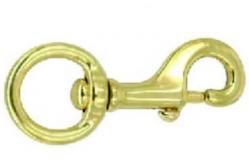 China Heavy Duty Solid Brass Snap Hook Swivel Bolt Snaps Spring Release supplier