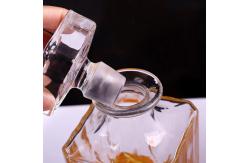 China Lead Free Clear Red Wine Decanter , Unique Shaped Whiskey Liquor Glass Set supplier