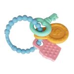 Eco Friendly Baby Silicone Products Food Grade Pacifier Clip Ring Teether for sale